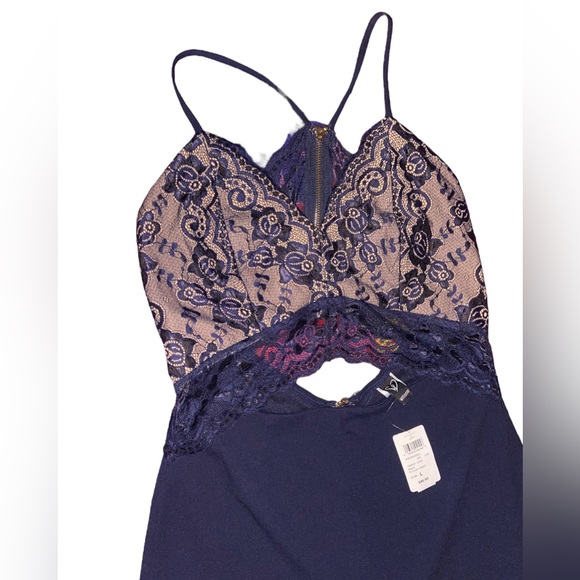 Navy Romper - Picture 2 of 4